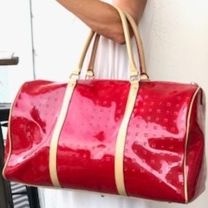 Arcadia leather overnight bag